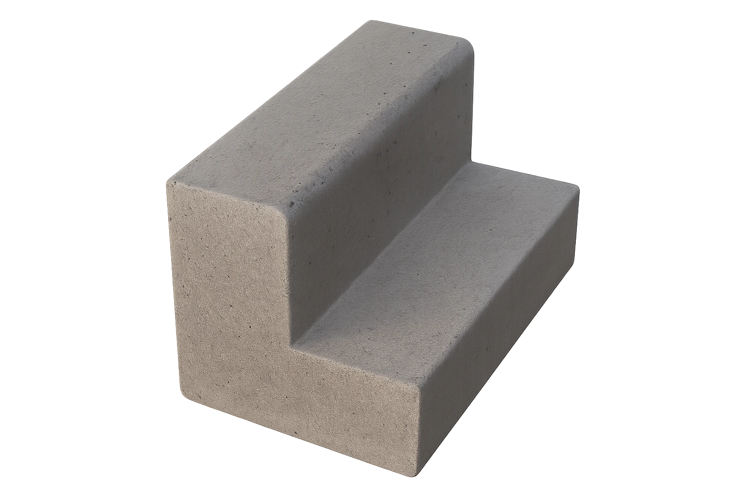 Concrete gutter or barrier