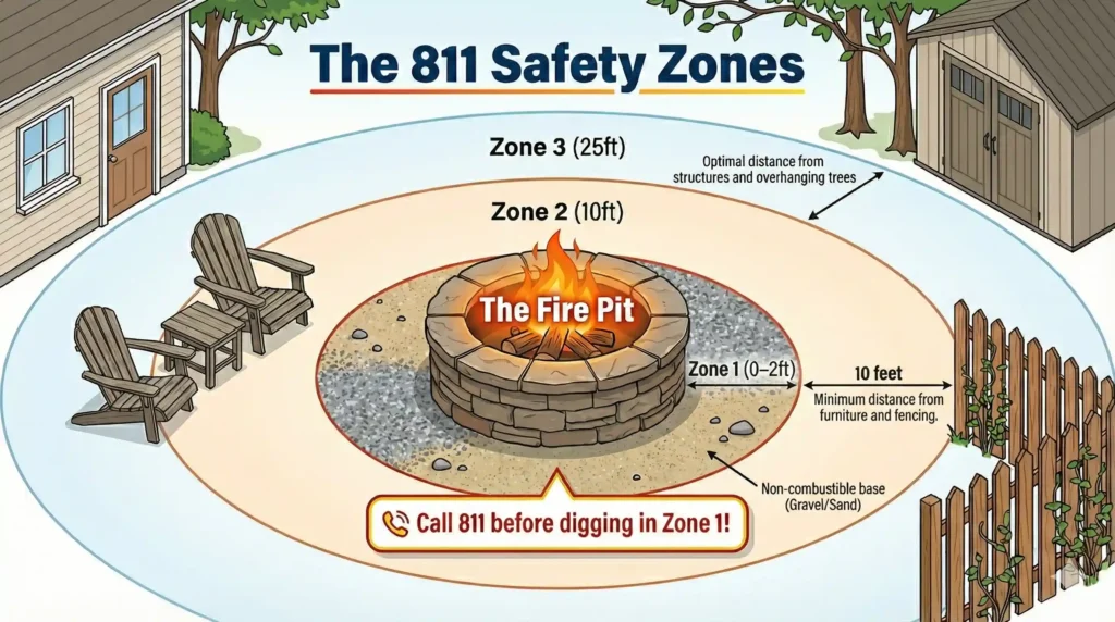 Illustration of Safety zones
