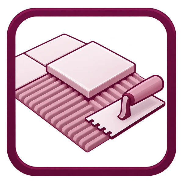 Tile adhesive calculator icon